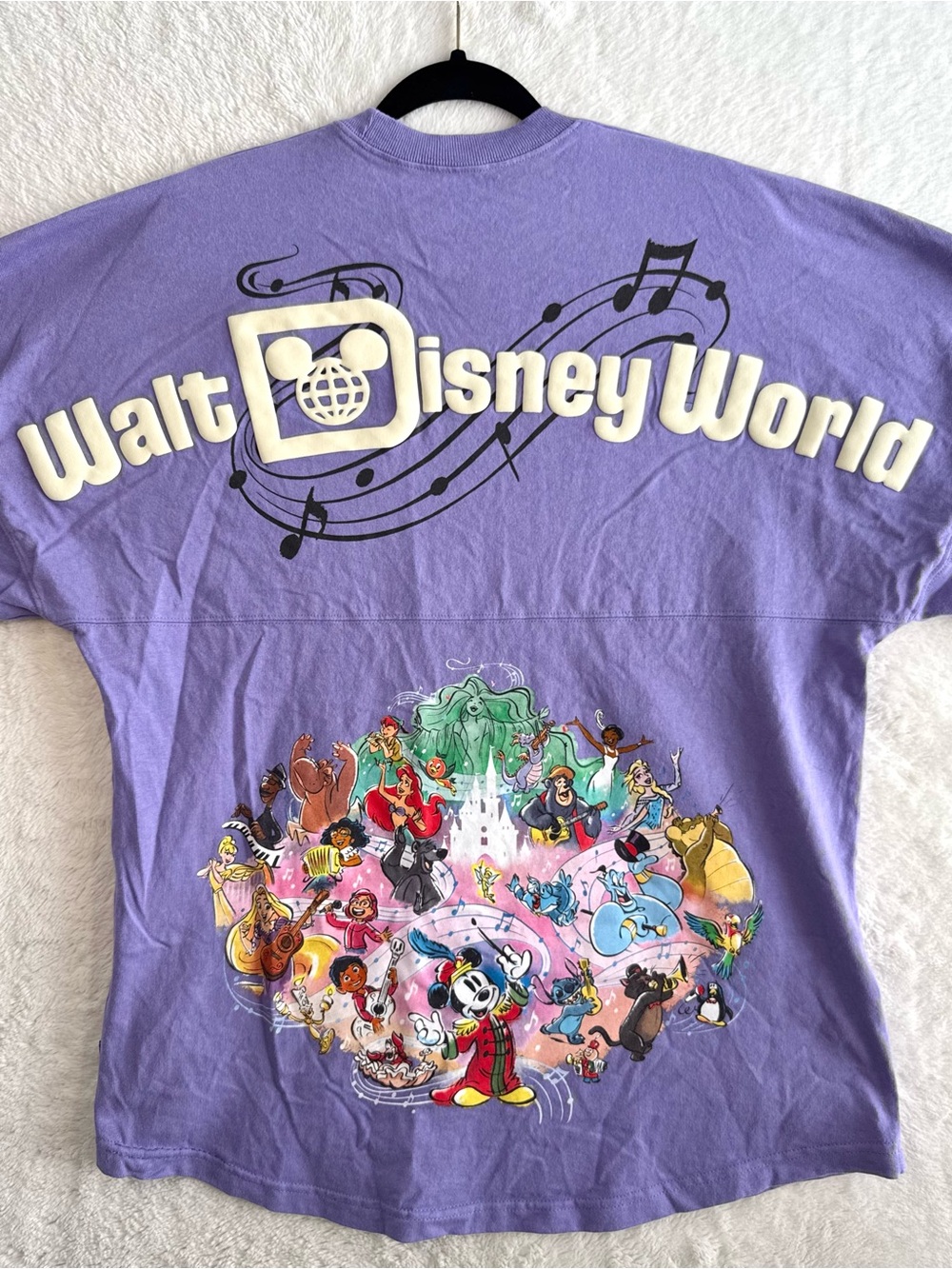 Disney World 100th Anniversary Spirit Jersey Adult Medium Purple Oversized